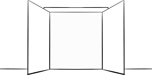 image of a studio door